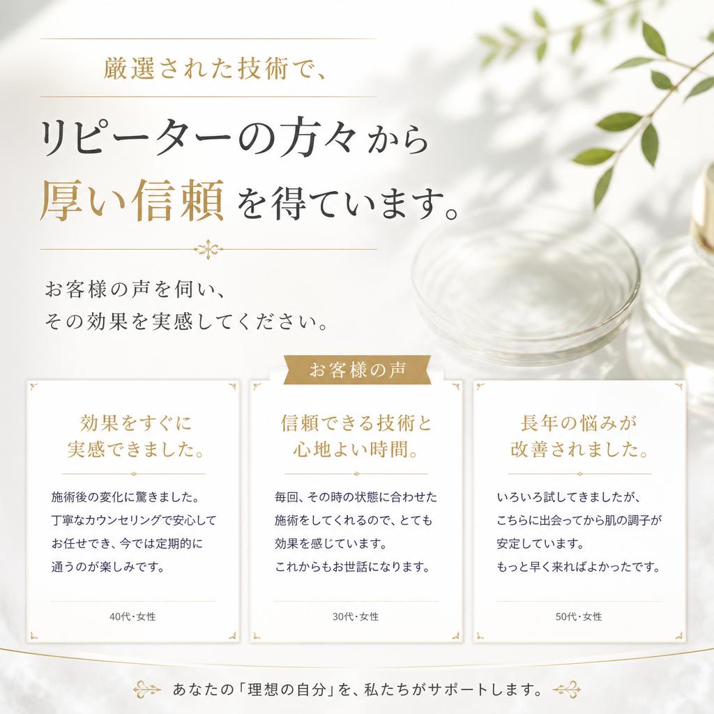 リピーター続出の理由とは？