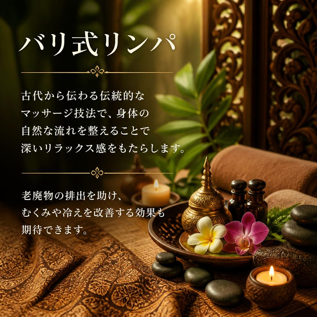 バリ式リンパの魅力
