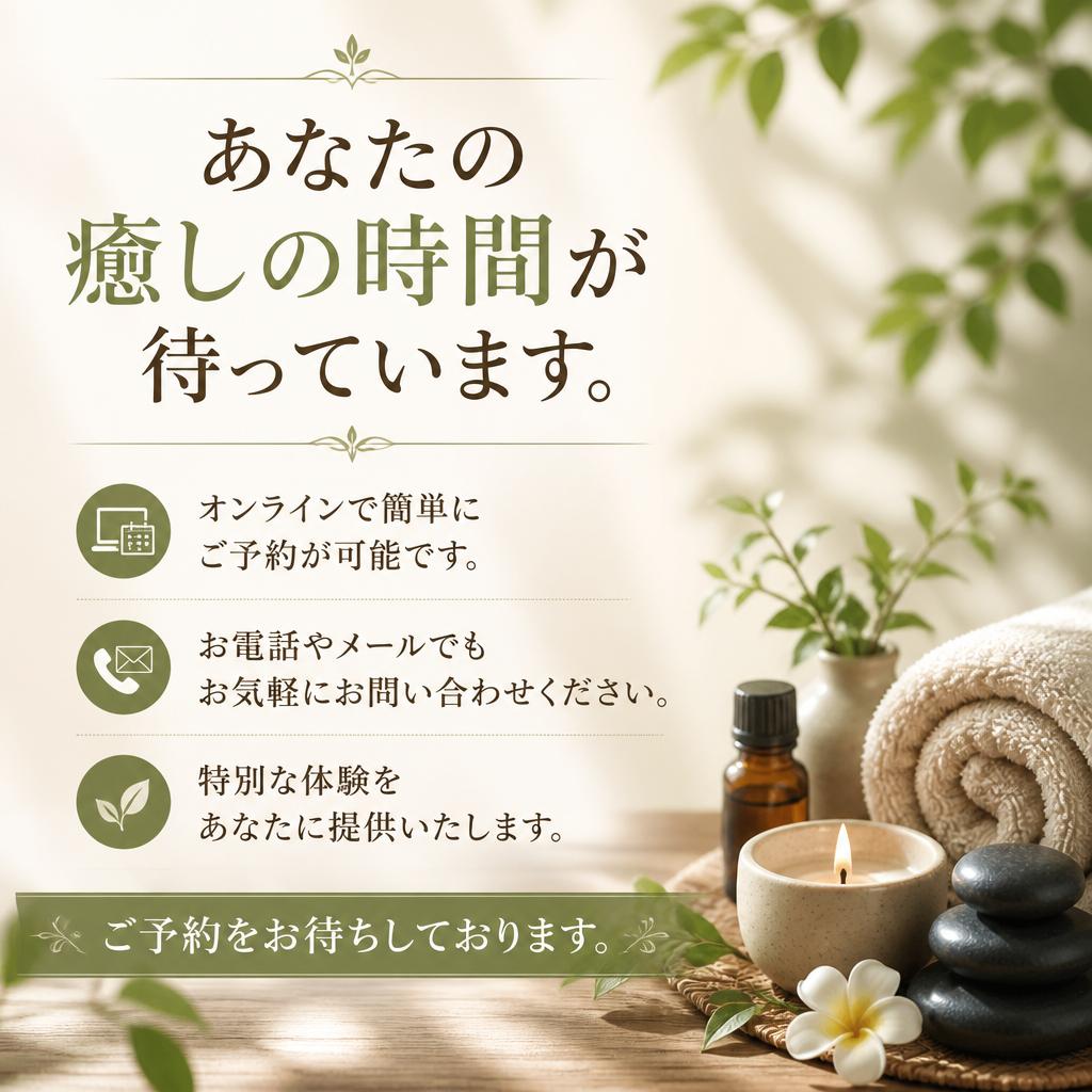 今すぐご予約を！
