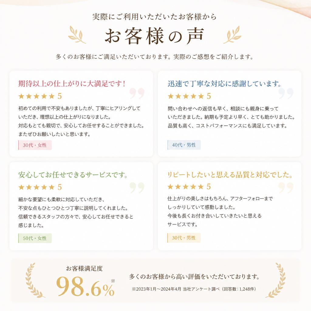 お客様の声